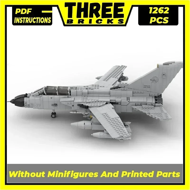 Moc Bouwstenen Militair Model Panavia Tornado Ecr Jager Technologie Modulaire Blokken Geschenken Kerstspeelgoed Diy Sets Assemblage