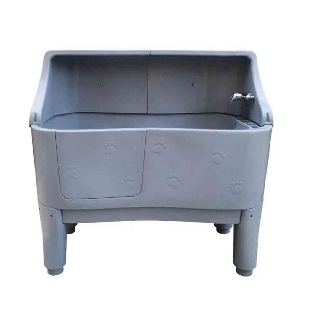 

Grey H-111H Professional Durable High Grade Plastic Multicolor Dog Bathtub with Splash Back