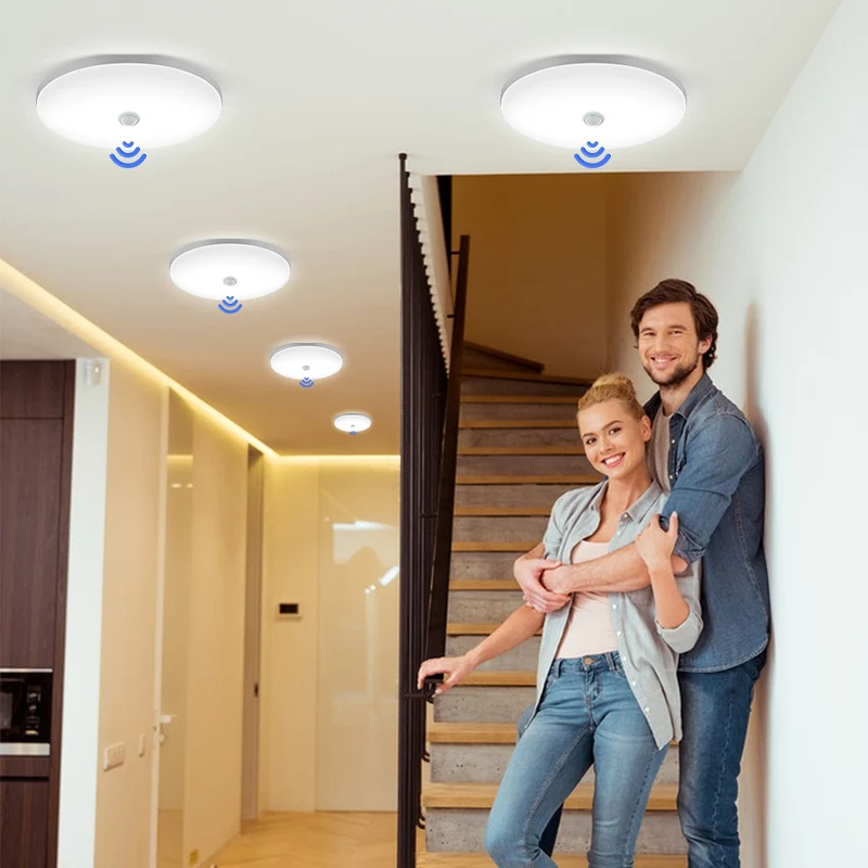 Lampada da soffitto a LED PIR Motion Sensor plafoniera notturna 9/13/18/34/36W 110V/220V per Home Room corridoio cucina apparecchio di illuminazione