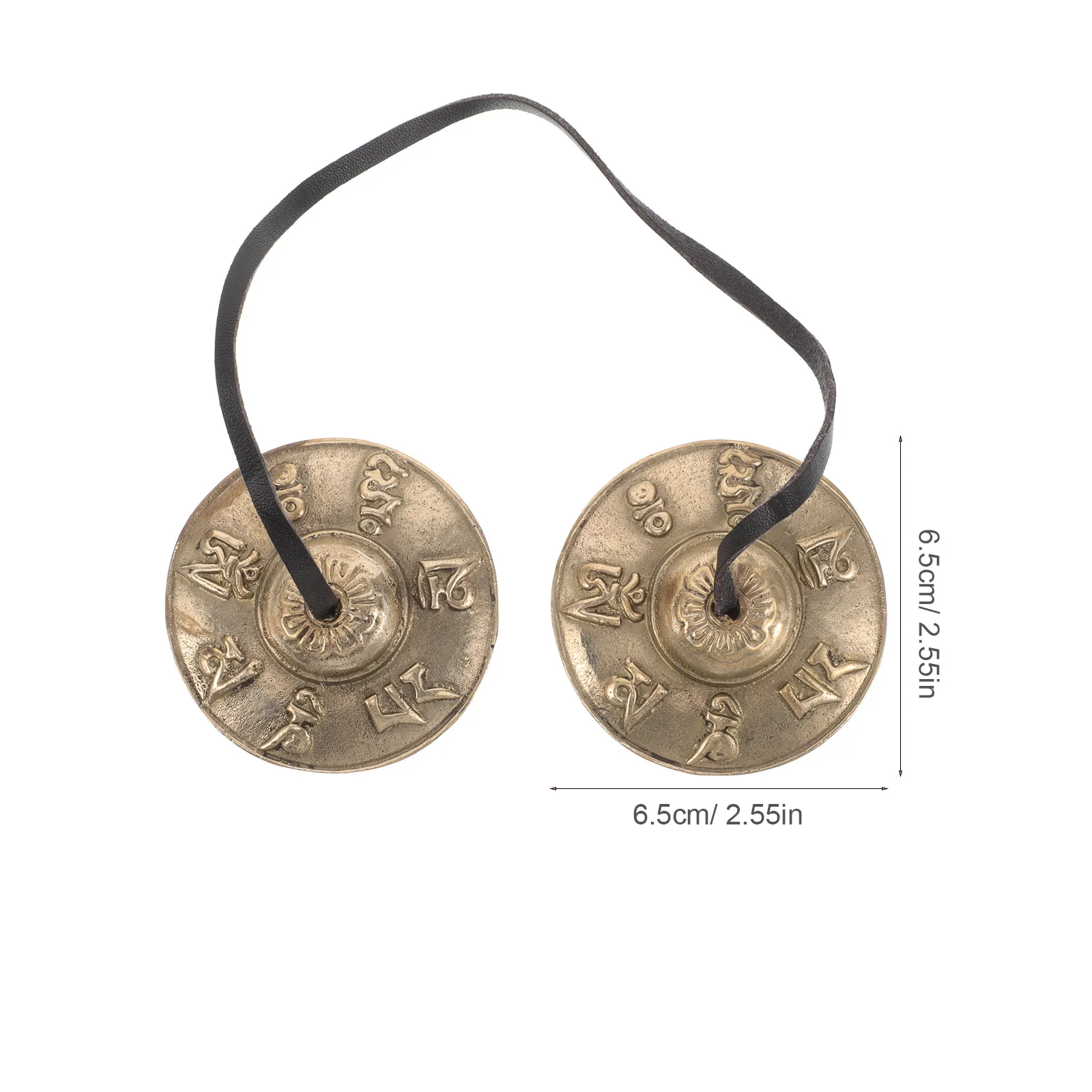 1 زوج النيبالية Tingsha أجراس النحاس الصنج لليوجا التأمل الرنين قرع أداة يده إصبع جرس مجموعة