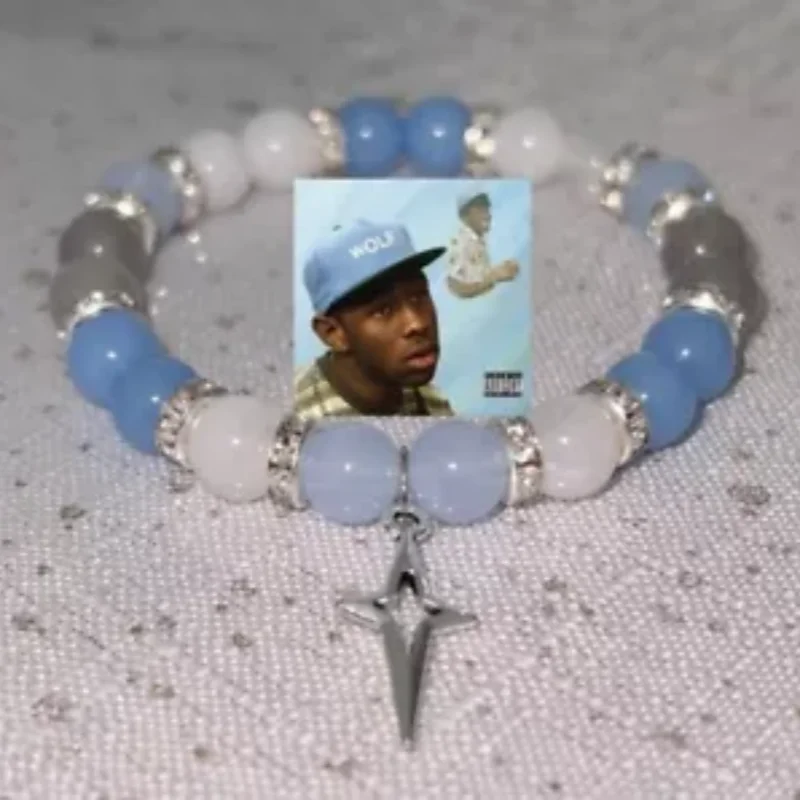 سوار ألبوم تايلر مستوحى يدويًا من ألبوم الخالق مجوهرات مخصصة مصنوعة يدويًا من الخرز #4