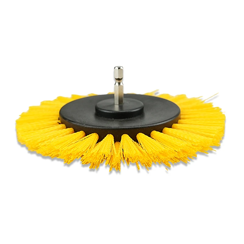 3/4/5/6Pcs Electric Scrubber Brush Drill Brush Kit Power Drills Scrubber Brush For Carpet Glass Car Tires Nylon Brush