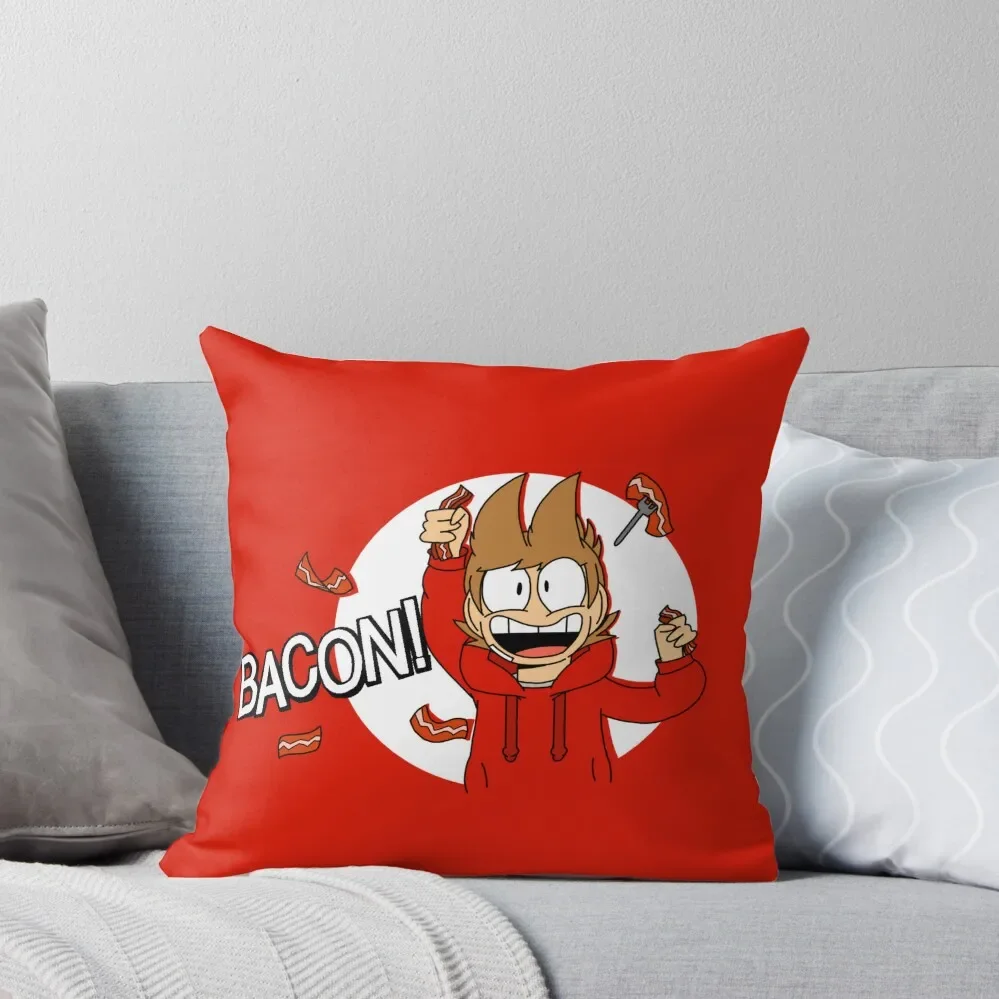 Eddsworld - Legacy Tord Bacon Shirt (fixed size) Throw Pillow home decor items Cushion Child Pillow Cases pillow