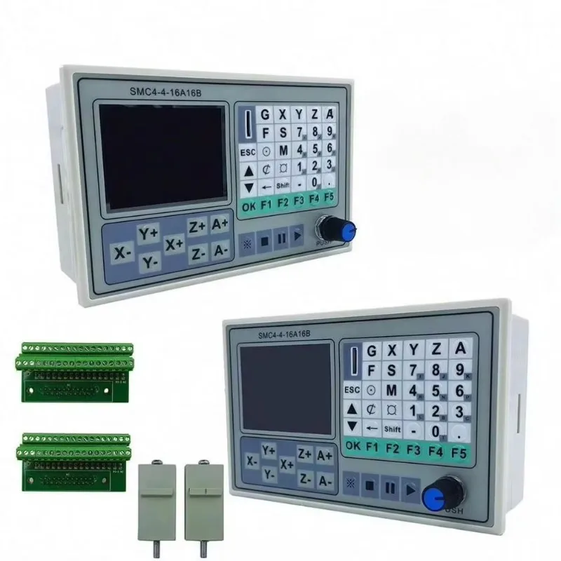 New SMC4-4-16A16B CNC Motion Controller 50KHZ CNC 4 Axis Offline Controller for CNC Carving Machine Control System