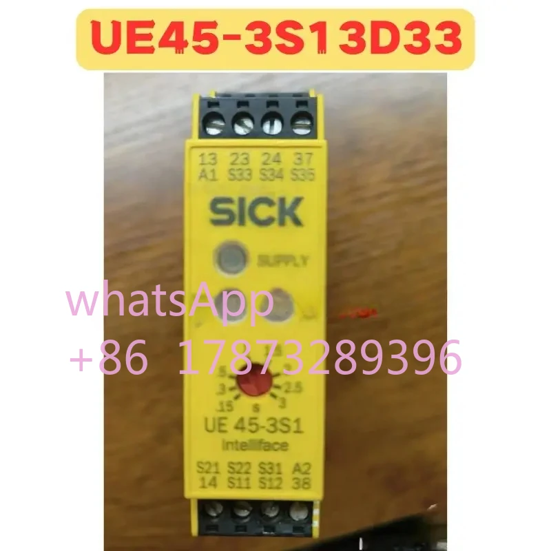 

Used Safety Relay UE45-3S13D33 UE45 3S13D33 6024912 Normal Function Tested OK