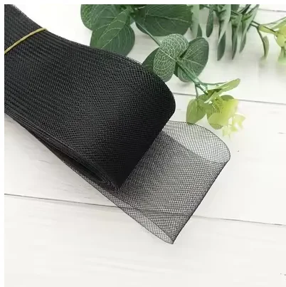Polyester Soft Mesh Ribbon Flat Plain Crinoline Horsehair Braid for Hat Making Wedding Dress DIY Craft Supplies