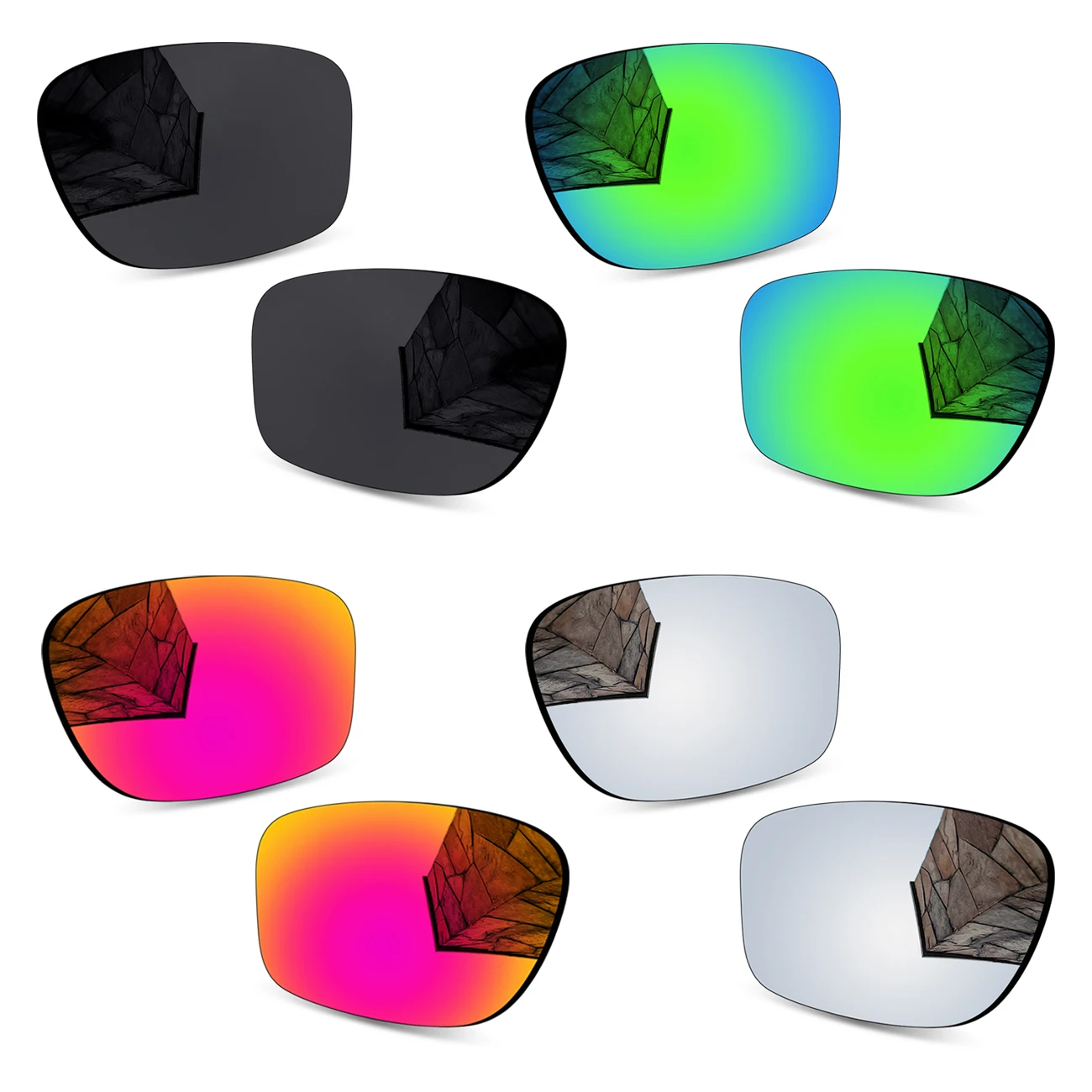 

Thickness of 1.5MM Polarized Replacement Lenses for Oakley Chainlink OO9247 57mm Sunglasses-Multi Colors