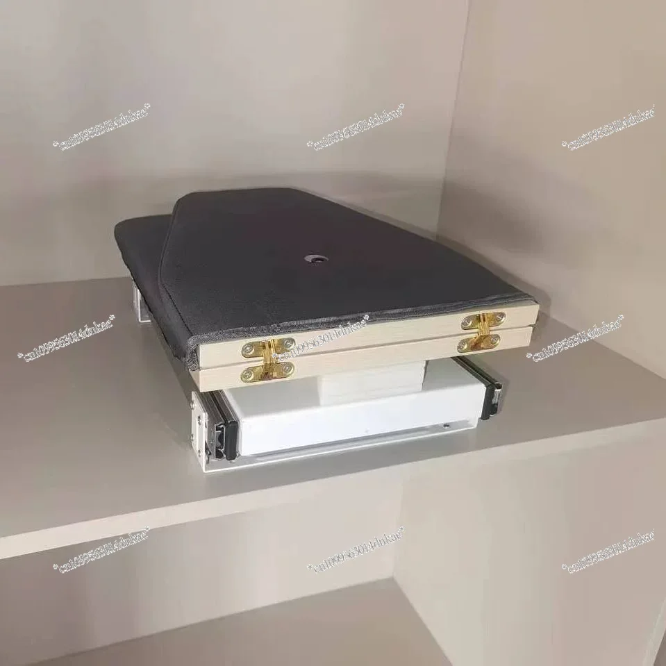 

Hidden Push-Pull Ironing Board Wardrobe Damping Telescopic Rotating Built-In Foldable Iron Rack for Cloakroom