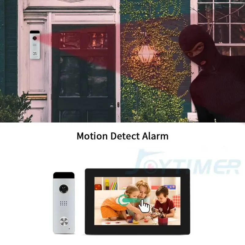 Smart Video Door Phone Intercom System Home Wireless WiFi Tuya Video Intercom with AHD 130° Doorbell Camera One-Key Unlocking