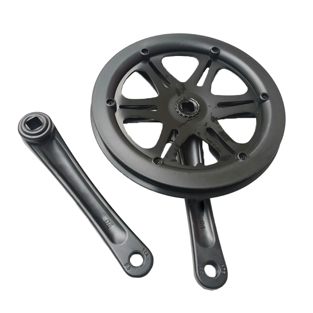 

170mm Crank Bike Crankset Strong Bearing Capacity Aluminum Alloy Material 170mm Crank Length 170mm For Folding Bike
