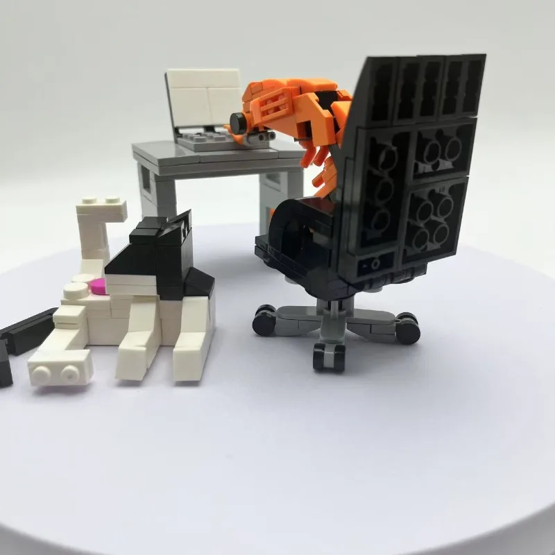 208PCS ตลกกุ้งและแมวชุด-MOC สัตว์สําหรับวัยรุ่นและผู้ใหญ่,Creative DIY Desk Decor ของขวัญท่องเที่ยว