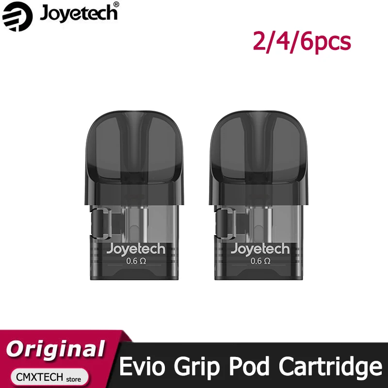 2/4/6 قطعة خرطوشة Joyetech Evio Grip الأصلية 2.8 مللي 0.6/0.8ohm ملء جانبي للسجائر الإلكترونية EVIO M Pro / Evio مجموعة قبضة #1