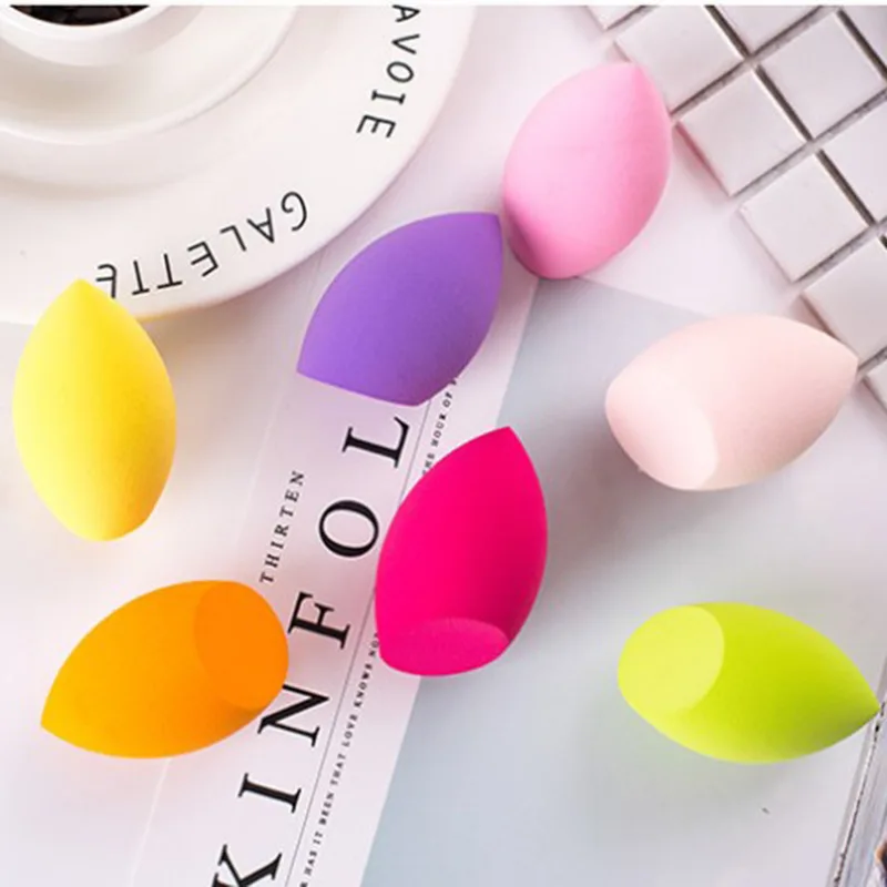 Hoge Kwaliteit Afschuinende Vormen Zachte Schoonheid Make-Up Sponzen Poeder Puff Blender Spons Ei Vrouwen Gezicht Make-Up Tools Cosmetische Bladerdeeg