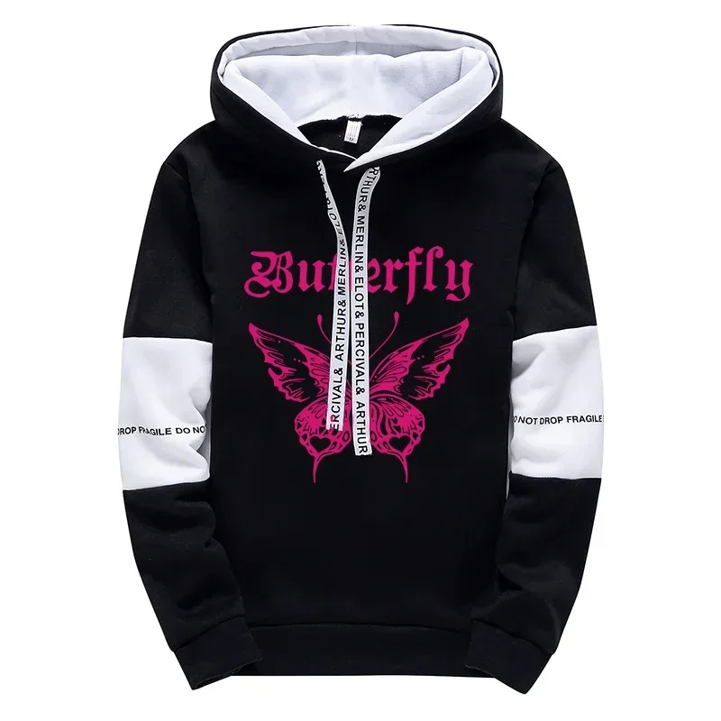 2026 Trend Hooded Sweatshirt Sweatpants Woman High Quality Y2K Hoodies Autumn Daily Casual Fashion Loose Top Streetwear view 2