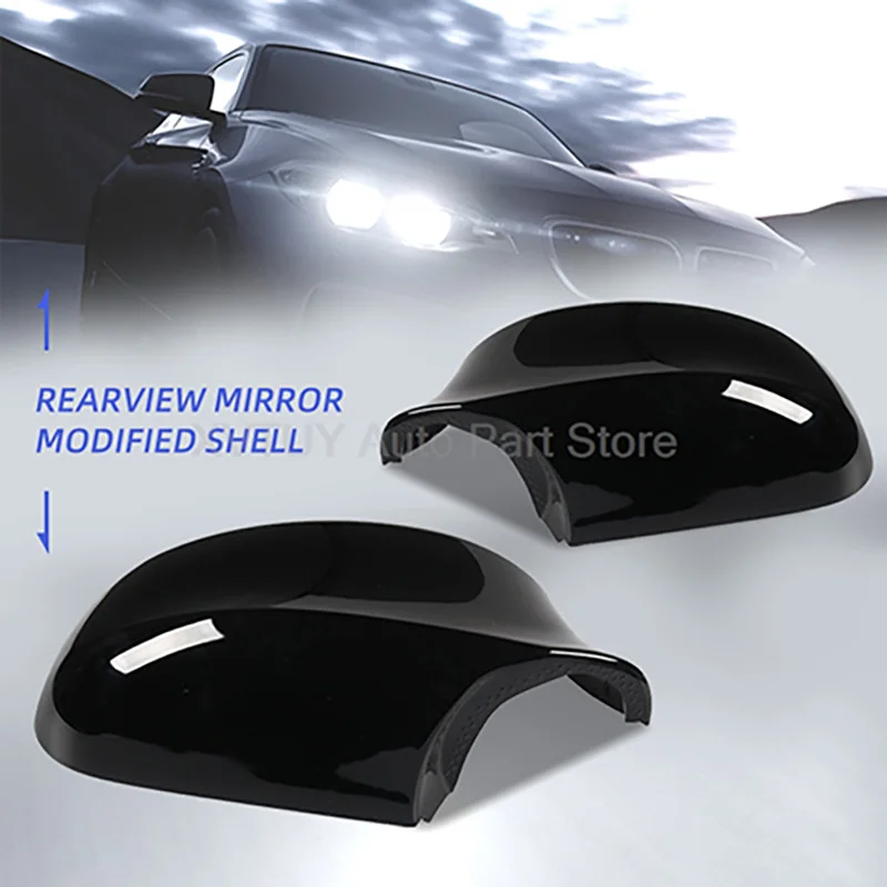 

Car Rearview Mirror Frame Cover For BMW 3 Series E90 High Quality Plastic Easy Installation Original Durable Auto Accessories