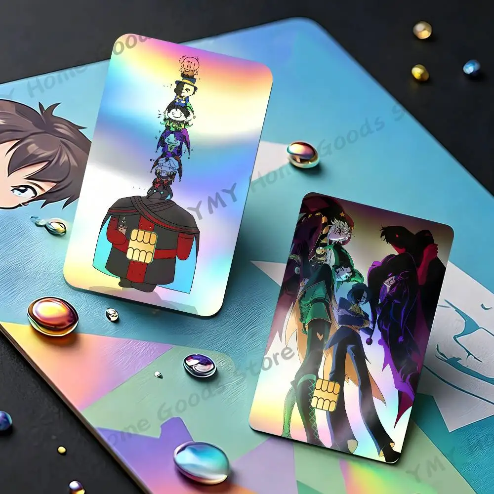 F-Freak C-Circus Pierrot Holographic Laser Shinny Film Skin Cover Sticker for Debit Credit Card Bank Card