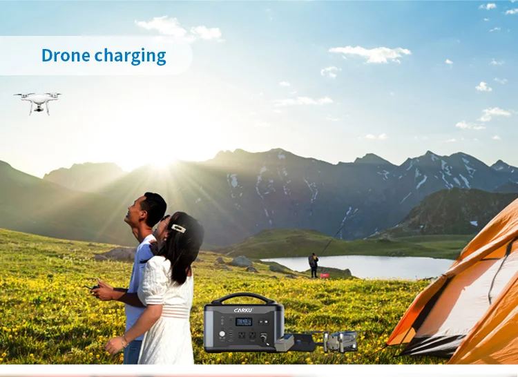 Portable Power Bank Station Solar Power Generator 1000W for Camping Outdoor Car Power Station