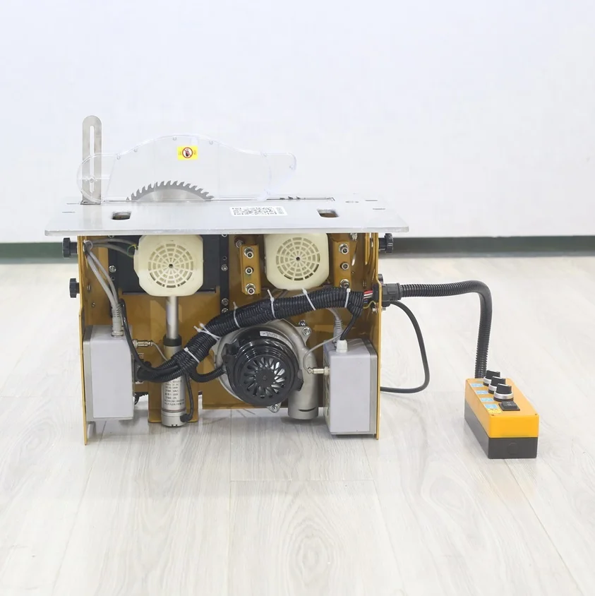 Brushless Motor Table Saw Set  Woodworking Workbench Set Foldable Small Table Saw 2 in 1 Saw Electric Lifting