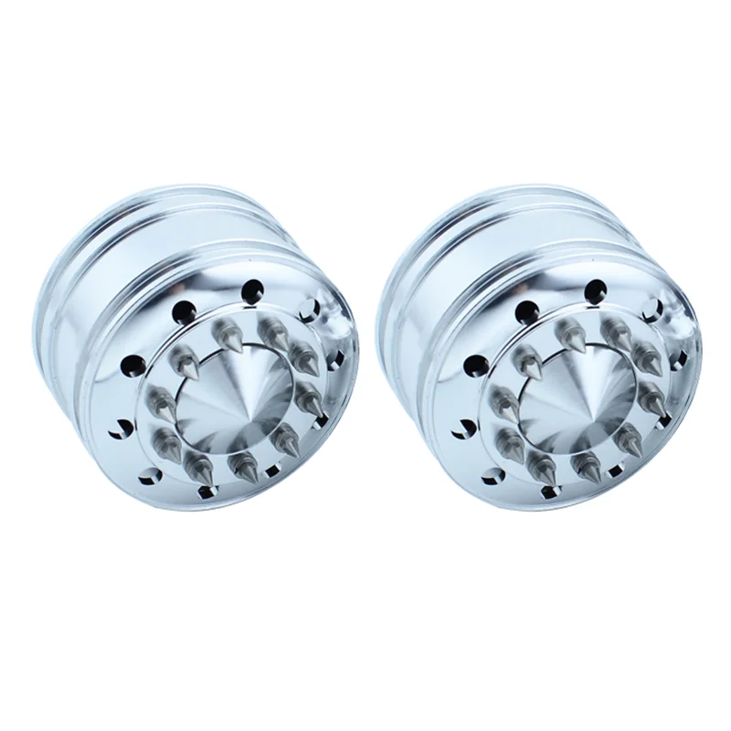 2 stuks Metalen Upgrade 20mm/25mm Breedte Wielaandrijving/Lager Hub Velg voor 1/14 Tamiya RC Truck SCANIA 770S VOLVO FH16 MAN Model Auto