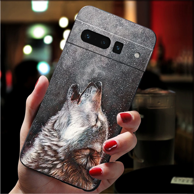 

Phone Case For Google Pixel 10 9 Pro XL 9A 8 7 6 Pro Pixel 8A 7A 6A Pixel 8 7 6 5 Wolf