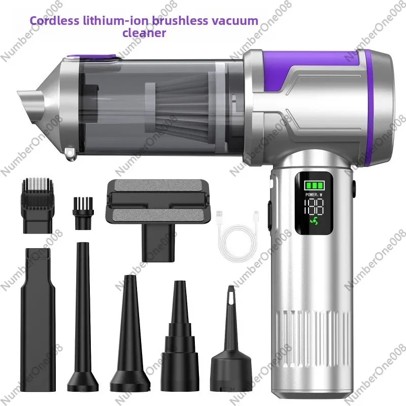 Fast Charging Car Vacuum Cleaner Digital Display Screen Handheld Brushless Dust Blower Wireless Car Vacuum Cleaner Super Suction