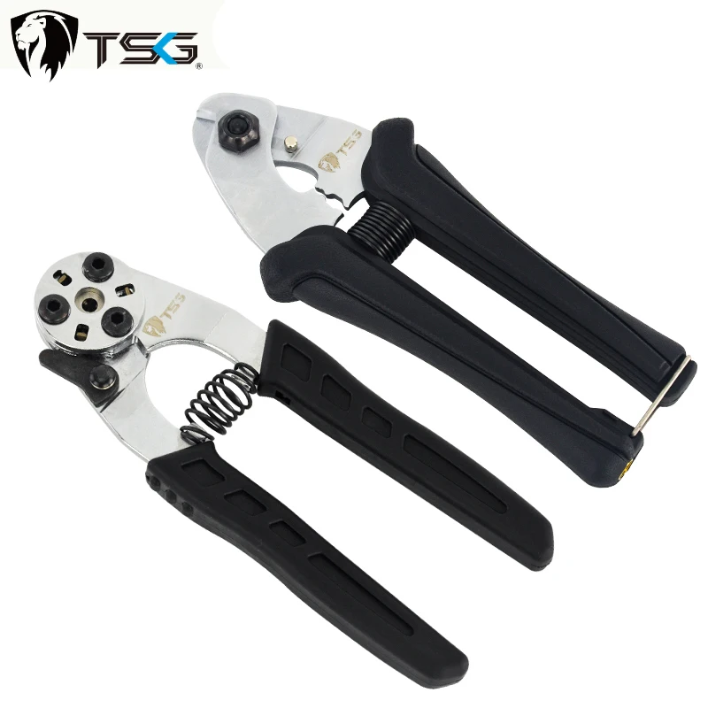 TSG Bicycle Core Wire Cutter Bike Outer Line Inner Cable Brake Line Tail Cap Press Pliers Bicycle Repair Tools