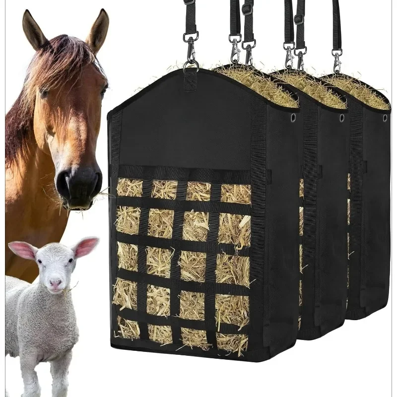 

Portable Hay Storage Bag Large Capacity Slow Feeding Horse Hay Bag Heavy Duty Barn Stable Feeding Tool Horse Supplies Hay Bag