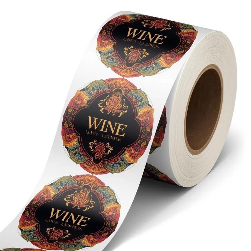 custom.Custom Printed Digital Printing Synthetic Paper Waterproof Oil Proof Self-adhesive Label Roll Food Grade Private Lab
