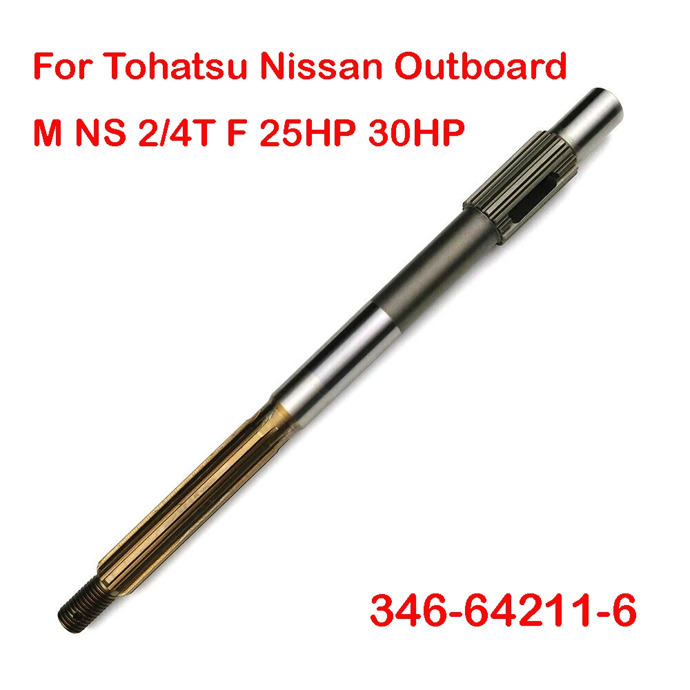 Boat Propeller Shaft For Tohatsu Nissan Outboard Engine M NS 2/4T F 25HP 30HP 346-64211-6