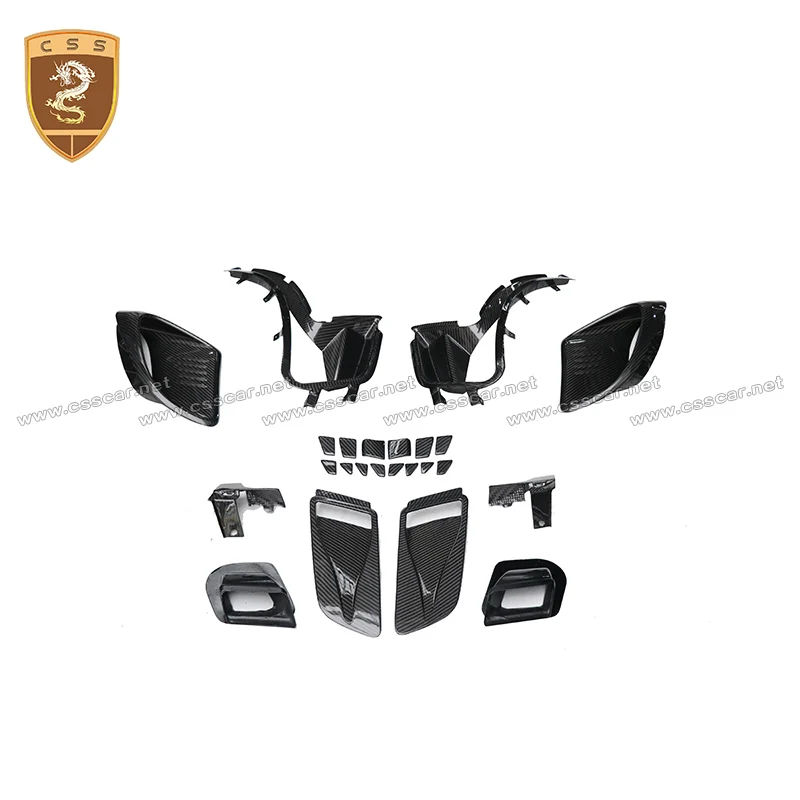 For 911 Model 991.2 GT3-RS 992 OEM Race Car Spolier Wing LED Lamp Cover Side Air Vent Door Skirts Rearview Mirror Cover Bodykit