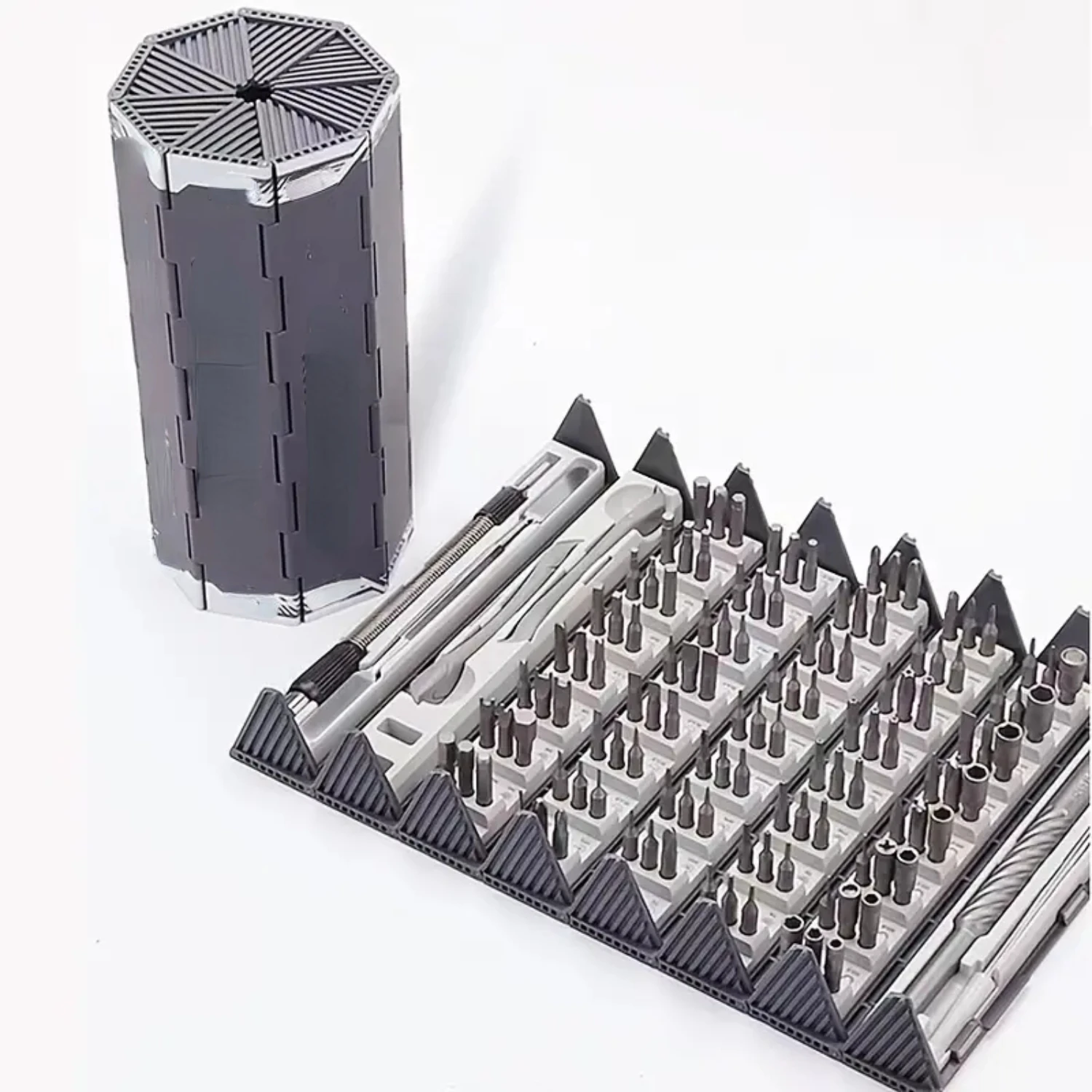 128pcs Folding Screwdriver Set For Mobile Phones, Computers, PSPs, Sockets, Etc