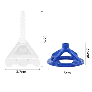مقاطع نظام تسوية بلاط السيراميك الحلزوني ، أحزمة Wadge لوضع البلاط الجدران والأرضيات ، تثبيت أدوات البناء أفضل 8 أدوات تسوية بلاط البورسلين مبيعا - No7