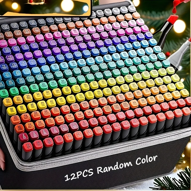 Professional Permanent Sketch Markers – Colored Dual-Head Set for Art Illustrations & School Supplies