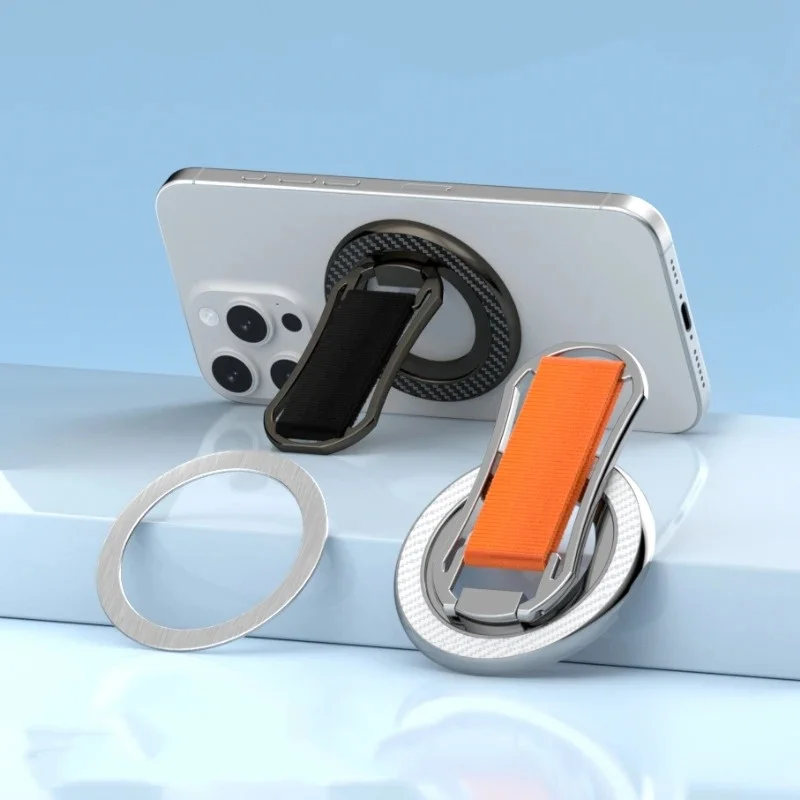 2025 Neuer starker magnetischer Telefonhalter für Magsafe 360-Grad-Drehung, Doppelmagnet-Fingerringständer für iPhone 14 15 16 Xiaomi – Detail 7
