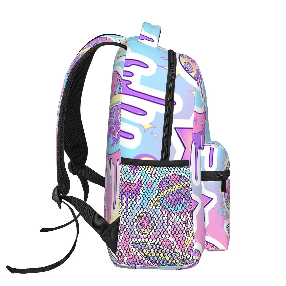 Mochila Pastel Galaxy para niños y niñas, morral escolar de dibujos animados para ordenador portátil, bolso de hombro de gran capacidad