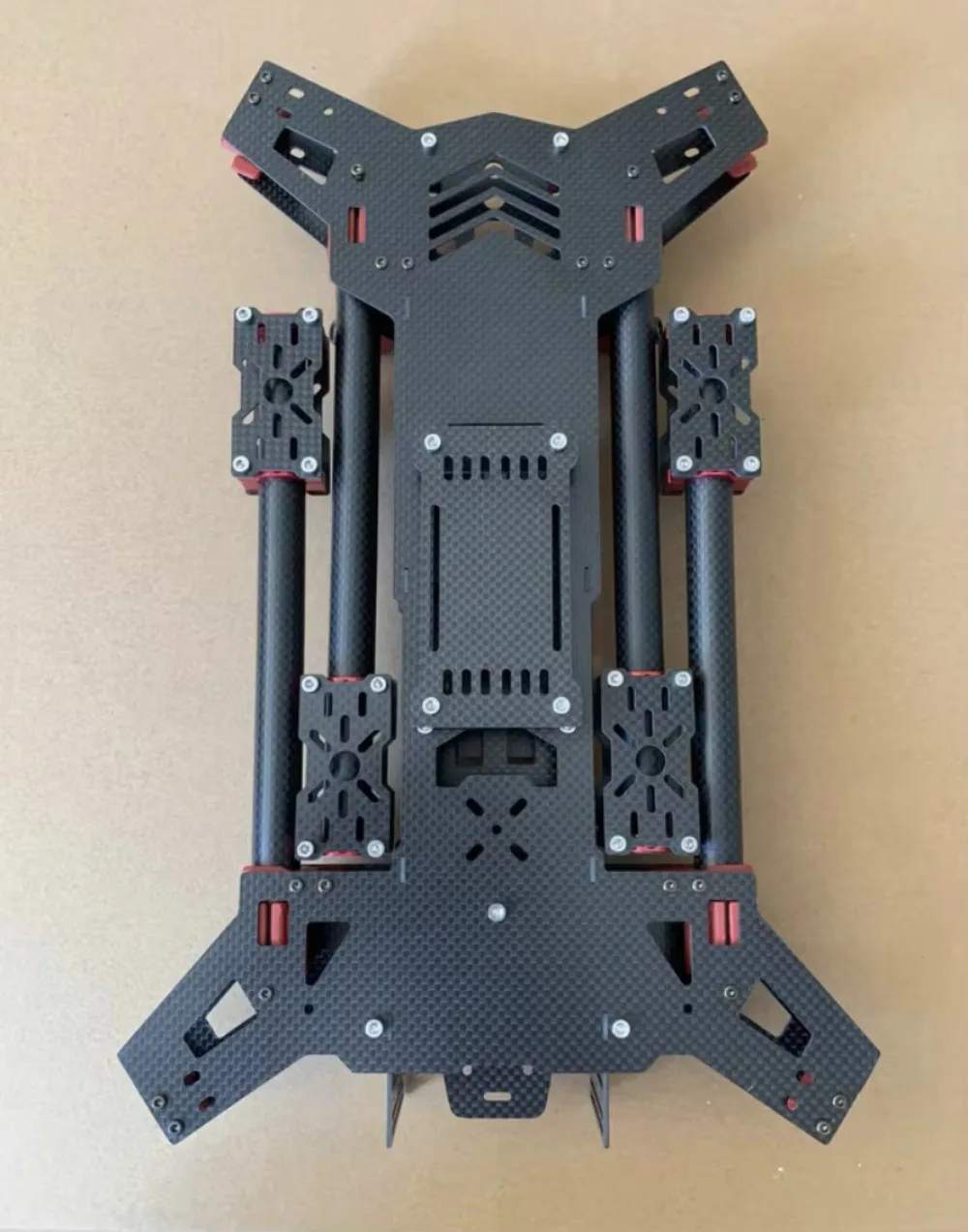 Quadricoptère extraterrestre pliable en fibre de carbone, quadrirotor 4 axes, cadre H4 avec train d'atterrissage, multicopter RC DY680, 680mm
