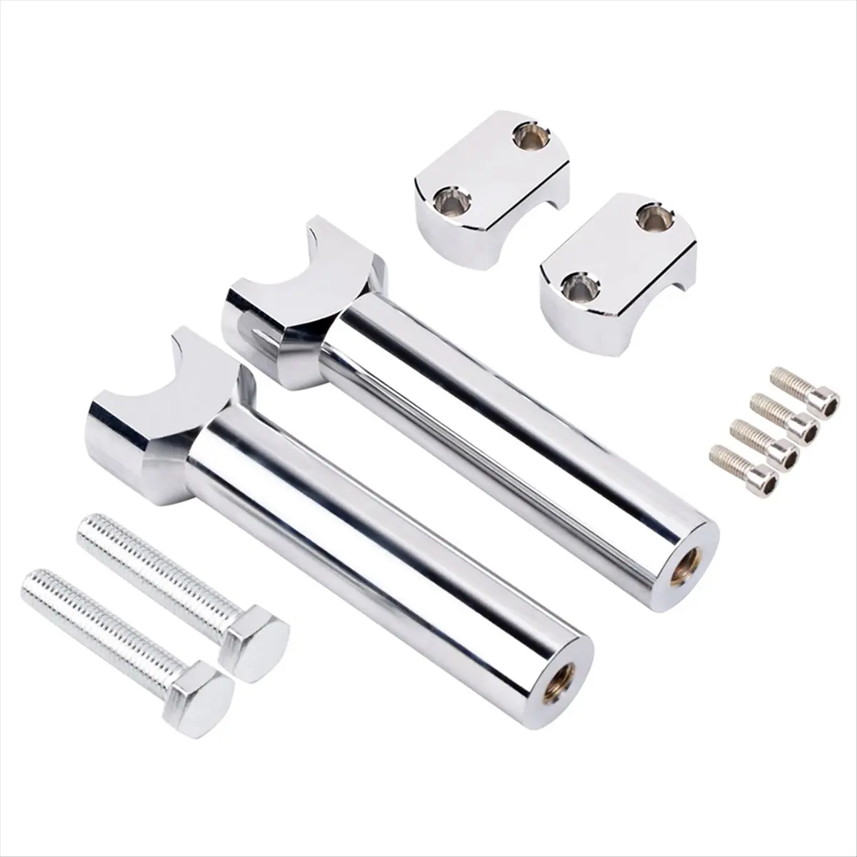 Compatible Universal 1inch 25MM Motorcycle HandleBar Bar Risers Bars Mount Clamp Adaptor for