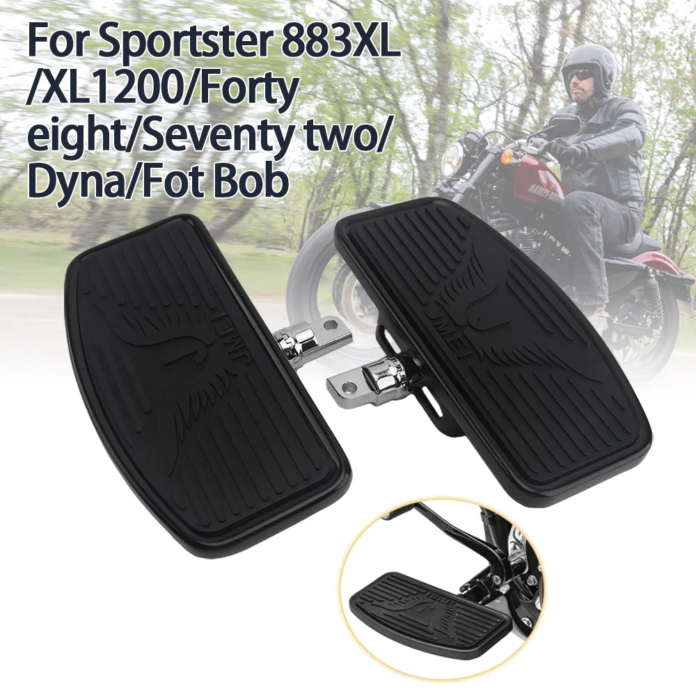 

Motorcycle Floorboards For Harley Touring Road King Electra Glide Softail Sportster 883 1200 Dyna 48 72 Adjustable Foot Rest