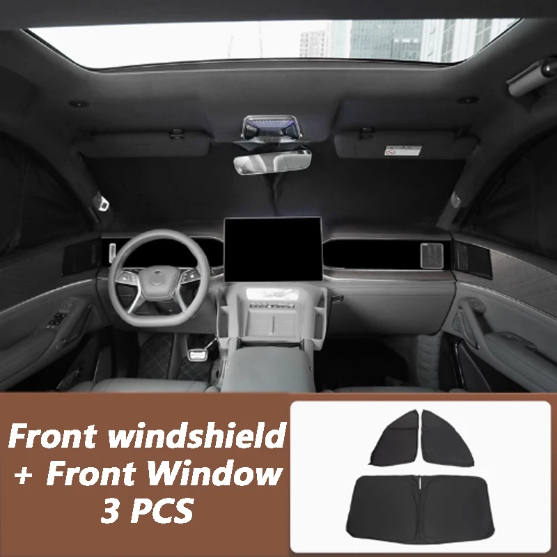 

For Denza N9 2025 2026 Car Front Window Sunshade Front Windshield Window Sun Visor Shield Sunshade Protector Accessories