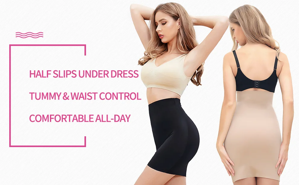 Women Half Slips for Under Dresses High Waist Underskirt New Skirt Tummy  Control Body Shaper Butt Lifter Slimming Underwear - AliExpress 200574005