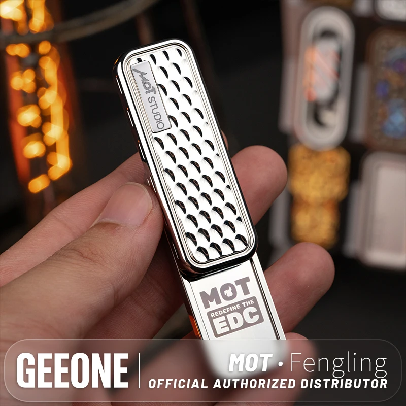MOT FENG LING Blastedスライダー　EDC 正規品　ゴールド MOT Fengling フィジェット スライダー メタル フィジェット 限定音叉