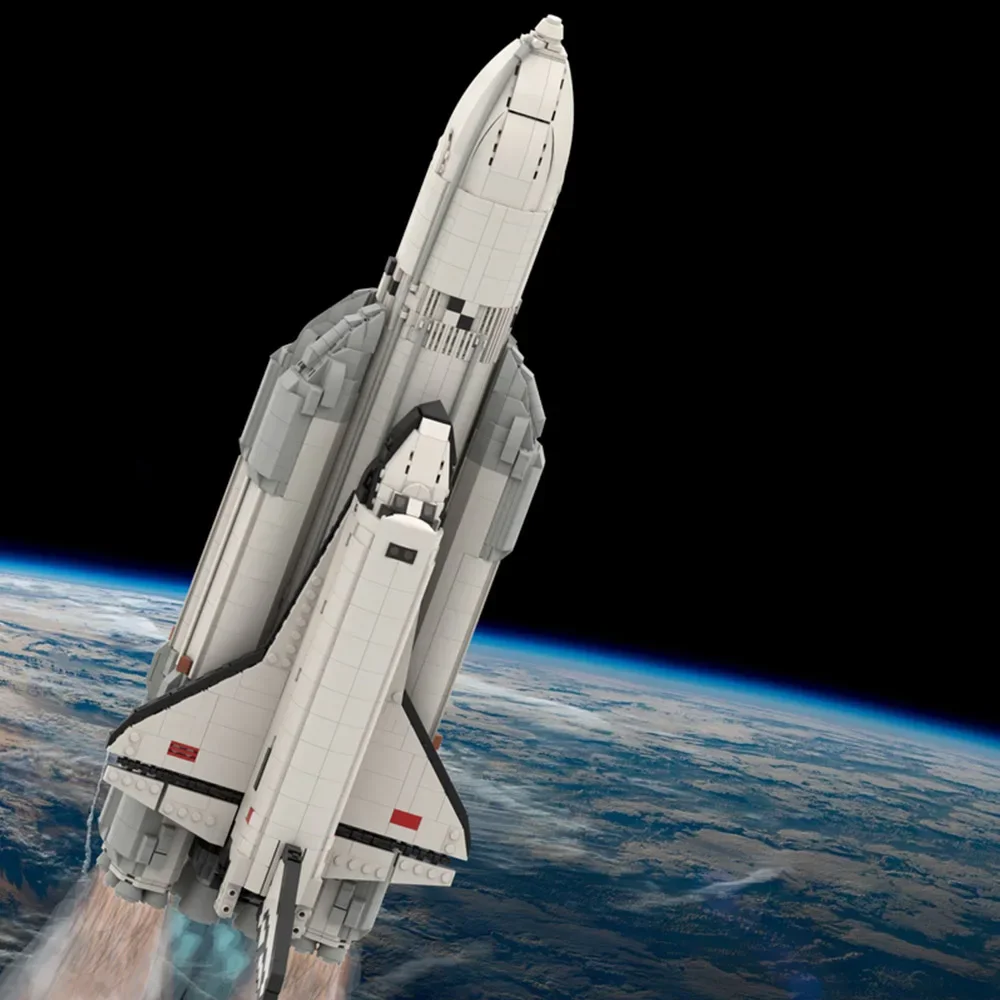 

MOC Space Launch космический корабль модель строительные блоки 1:110 Energia Buran снежная буря ракета исследование набор кирпичей DIY игрушка подарки для детей