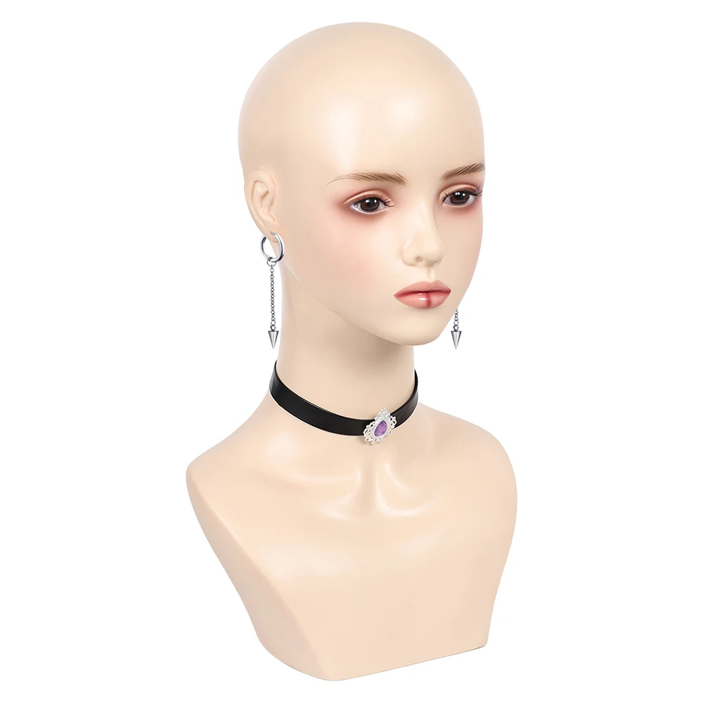 ميرا قلادة هنتر أوف شيطان تأثيري حلي أقراط طوق مجموعة النساء تمويه فانتازيا الأذن كليب هالوين الدعاوى الطرف الدعامة