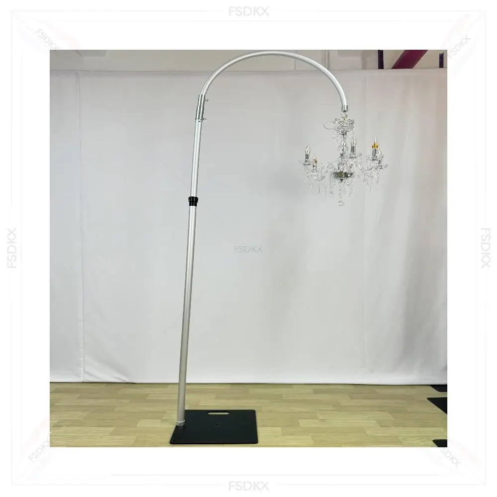 Popular Half Circle Adjustable Pendant Light Frame Pipe and Drap Heavy Duty Hanging Chandelier Stand for Wedding