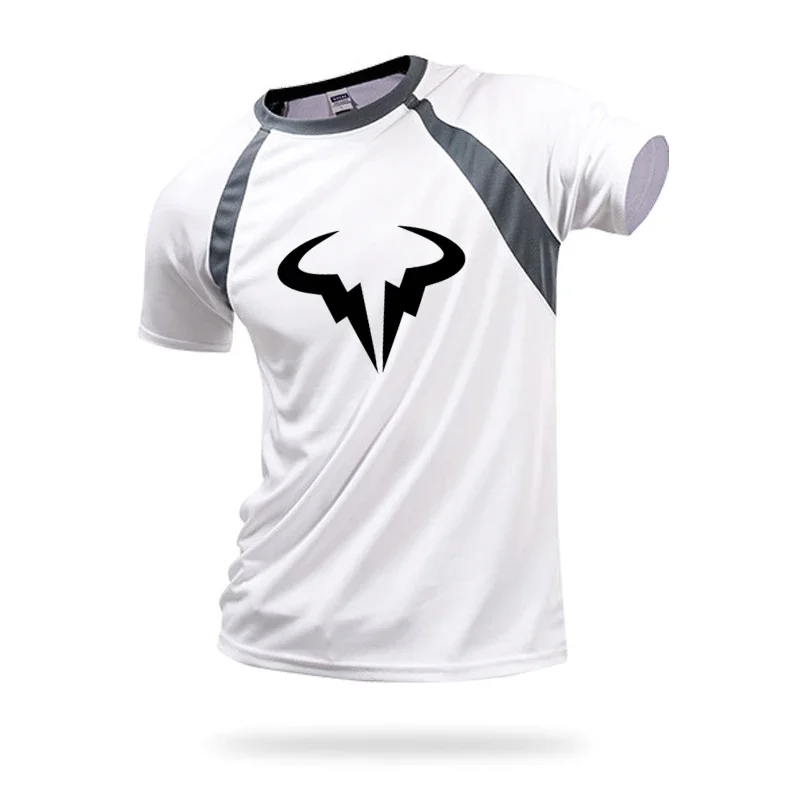 2025-26 رافائيل نادال شعار تي شيرت للرجال القطن المتضخم تي شيرت الرجال قصيرة الأكمام طاقم الرقبة ملابس الصيف بلايز #6