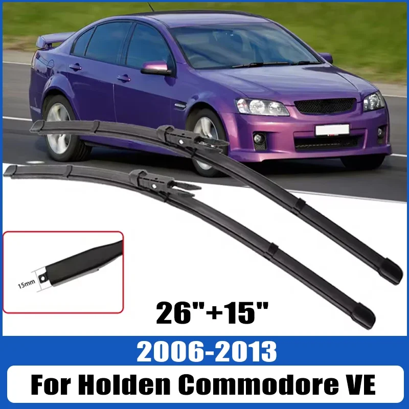 

For Holden Commodore VE 2006-2013 2007 2008 Wiper Front Wiper Blades Windshield Windscreen Window Brush 26"+15" Car Accessories