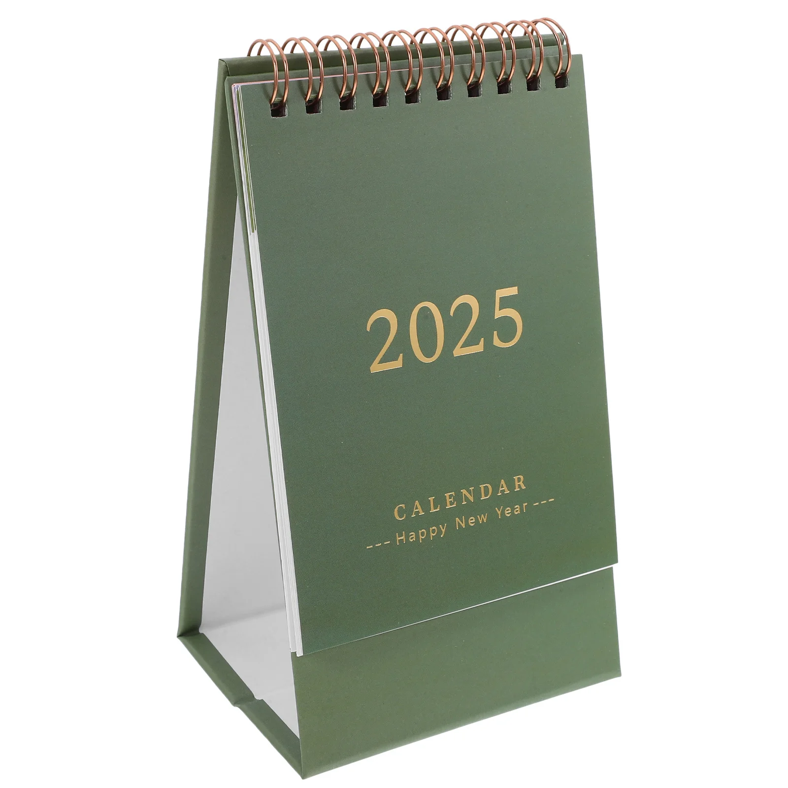 

Mini Standing Flip 2024-2025 Vertical Desk Thick Paper Twin Wire Binding Memo Pages White For Home Office School Compact Design