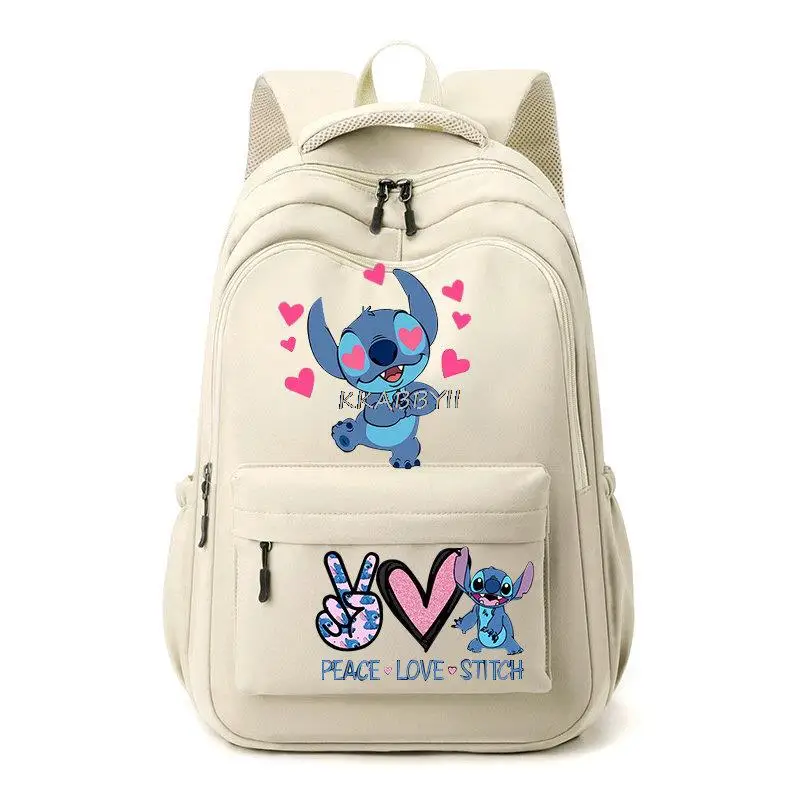 Mochila impermeável de grande capacidade, Lilo e Stitch Mochila Bagpack de viagem, Sacos escolares para adolescentes, estudantes