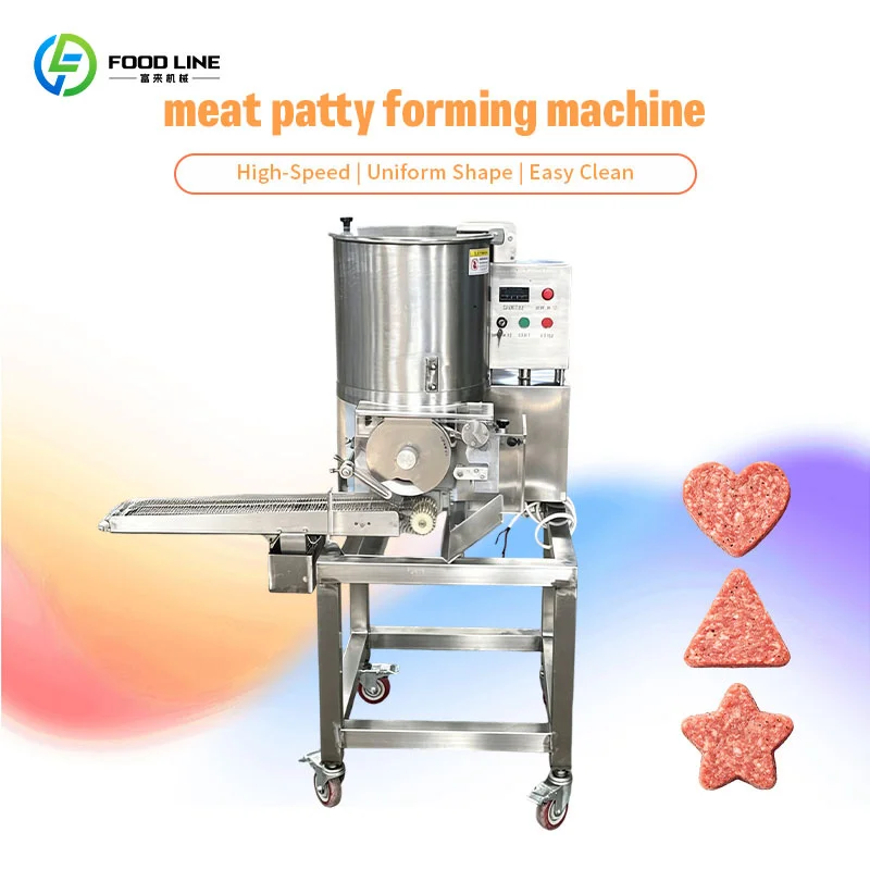Meat Patty Forming Machine, Multi Material Compatible Patty Former for Plant Based Patty Production in Vegan Food Factory