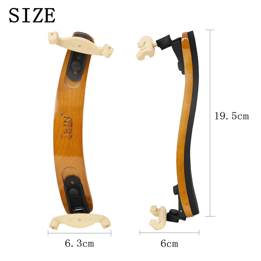 IRIN 4/4 Violin Pad Imported European Maple Violin Shoulder Rest Woodiness Classic Straight Style Shoulder Accessories